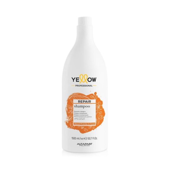 Yellow Alfaparf Repair Shampoo 1000ml Shampoo Riparativo Per Capelli Danneggiati E Fragili