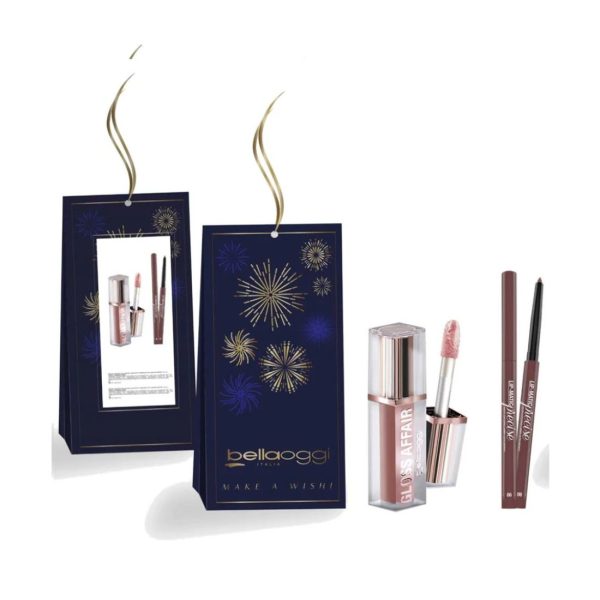 Coffret Bellaoggi Gloss Affair & Lip Matic Precise Bare Rose Makeup Di Alta Qualità