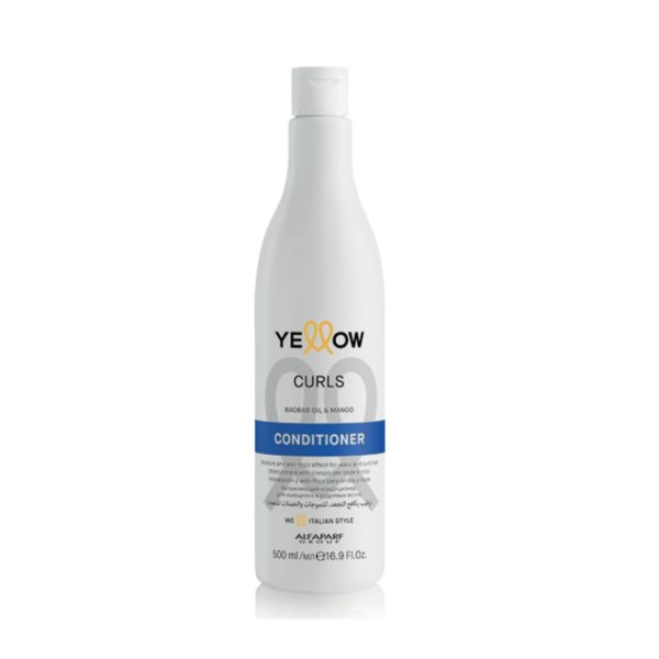 Yellow Alfaparf Curls Conditioner 500ml Balsamo Nutriente Per Capelli Ricci E Mossi
