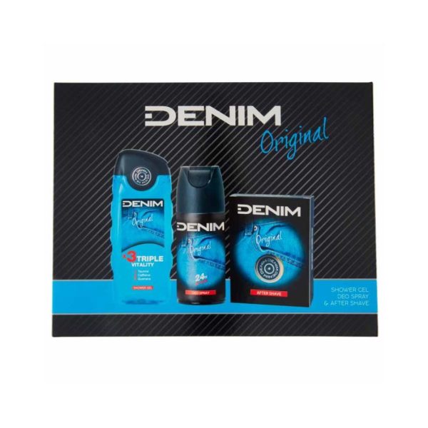 Coffret Denim Original – Aftershave Deodpray & Showergel